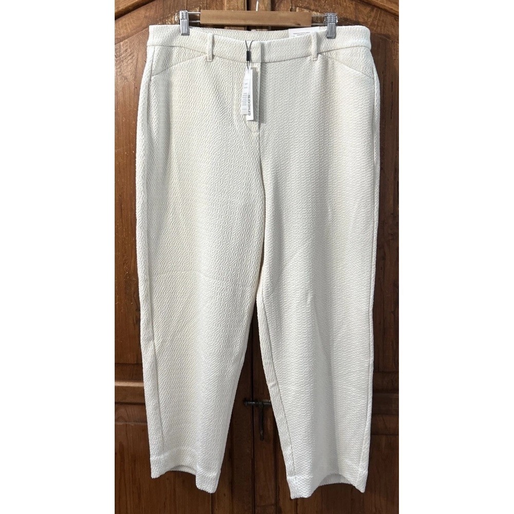 NWT Women's Chicos Matelasse Ankle Chino Pants Sz 14 (2.5) $109 New - Picture 2 of 6